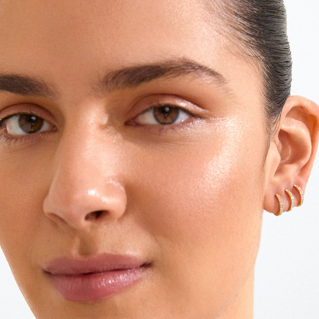Root Earrings 2-In-1 Set - Gold Plated