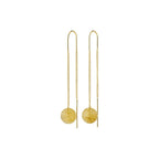 Root Chain Earrings - Gold Plated
