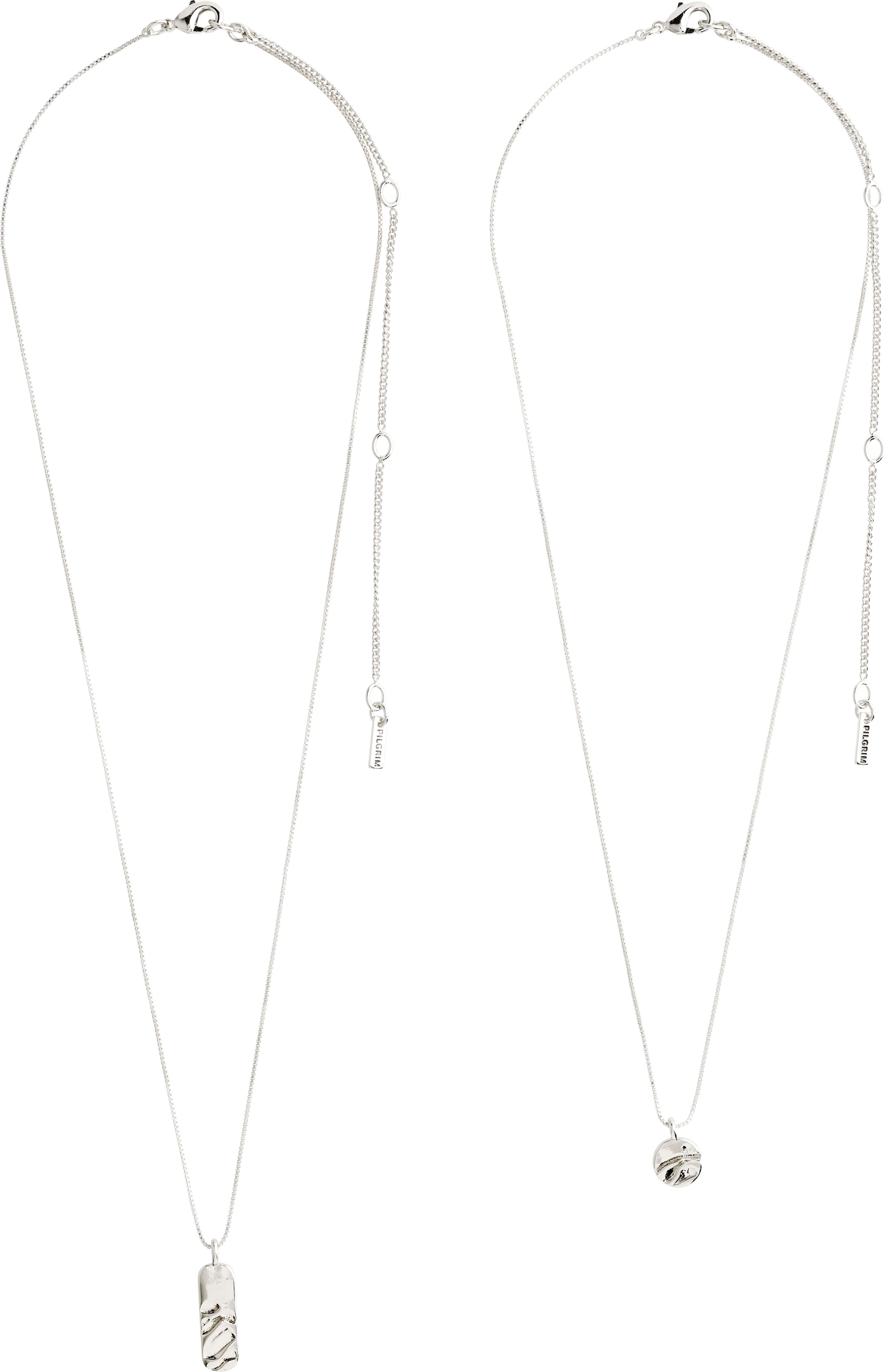 Blink Recycled Necklace 2 In 1 Silver Plated Pilgrim Jewellery