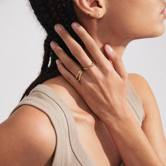 True Ring - Gold Plated - Crystal
