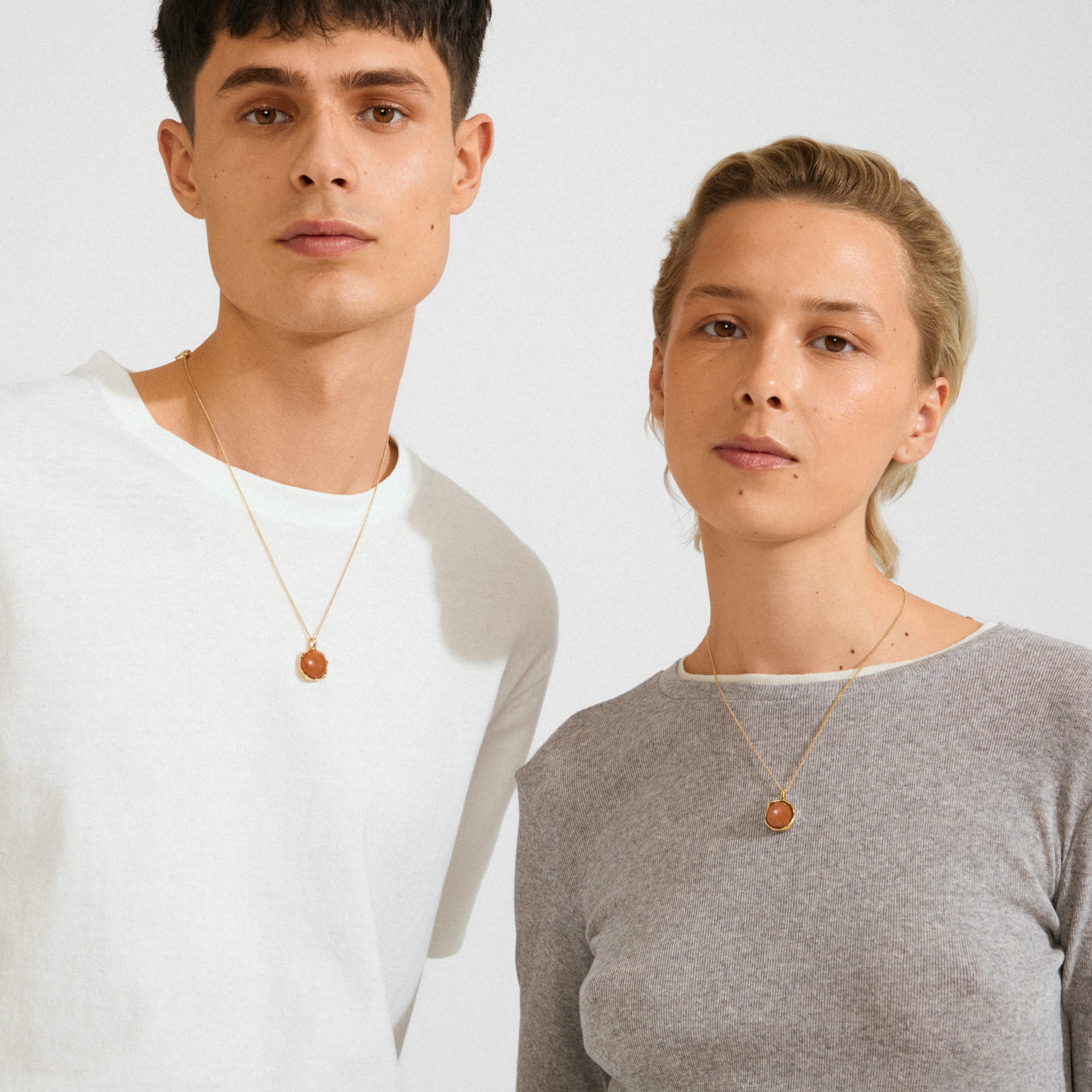 Sense Necklace - Gold Plated/Agate