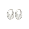 Sense Hoop Earrings - Silver Plated