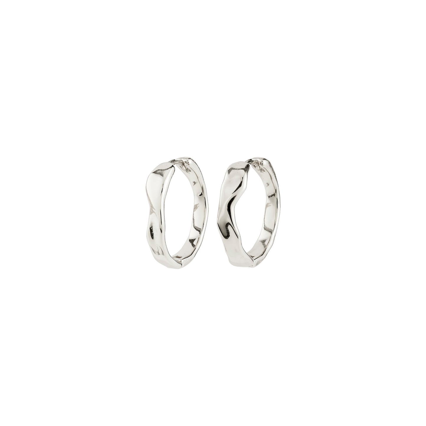 Ember Hoop Earrings - Silver Plated