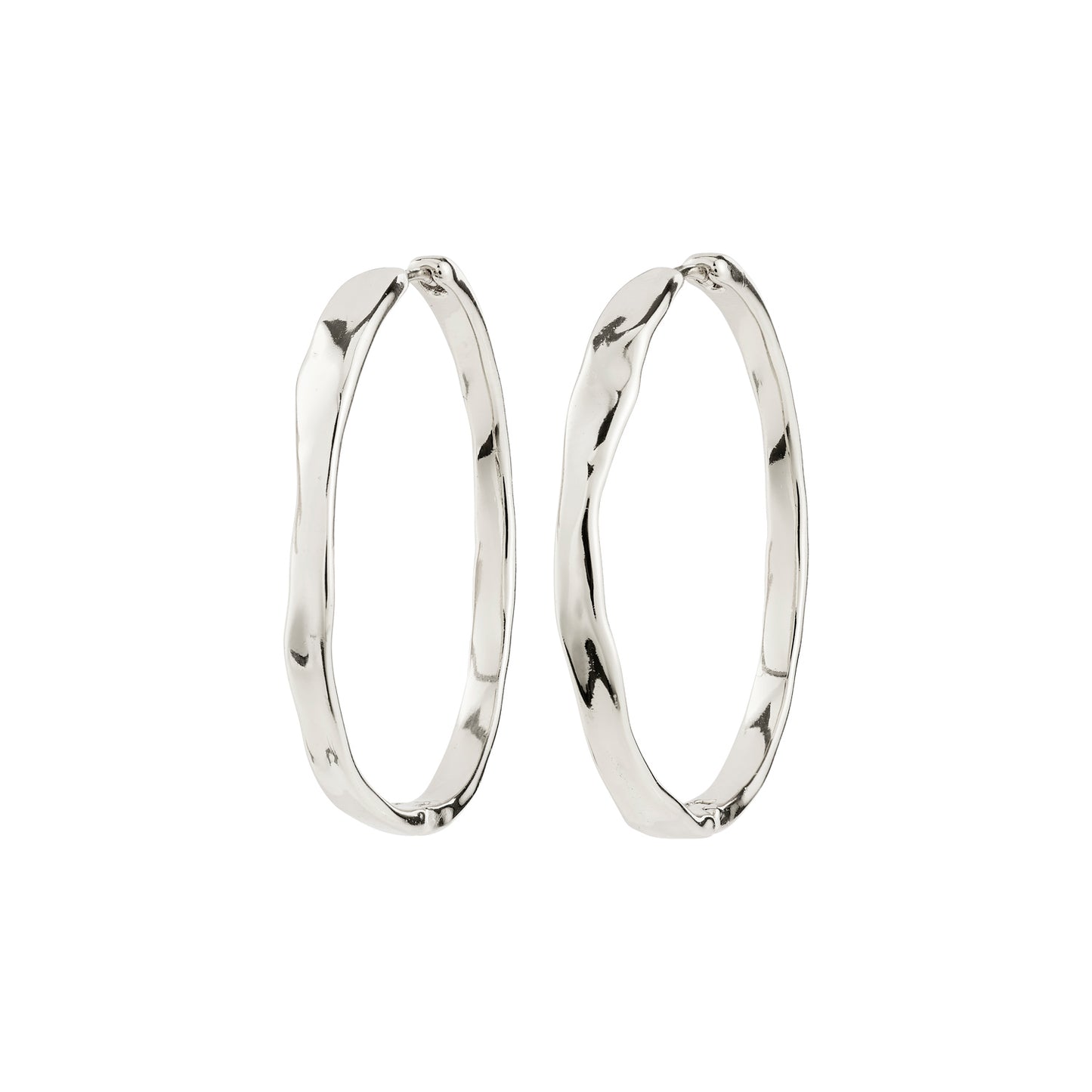 Ember Hoop Earrings - Silver Plated