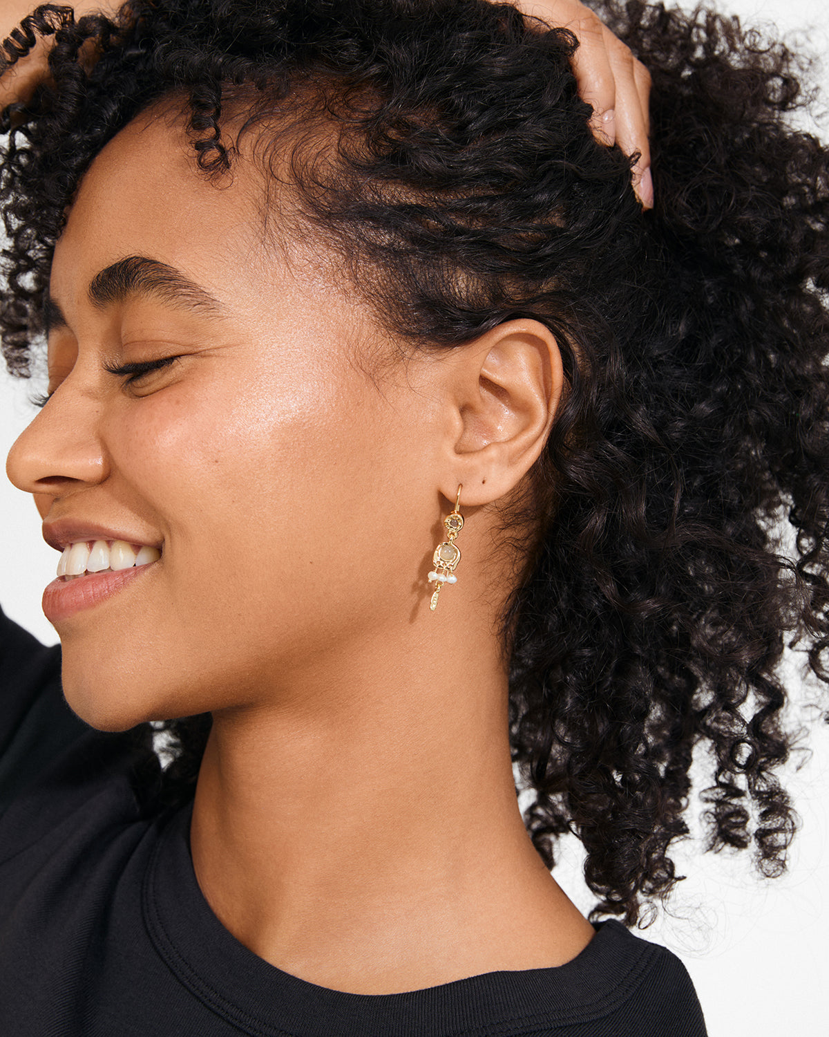 Here Earrings Gold-Plated