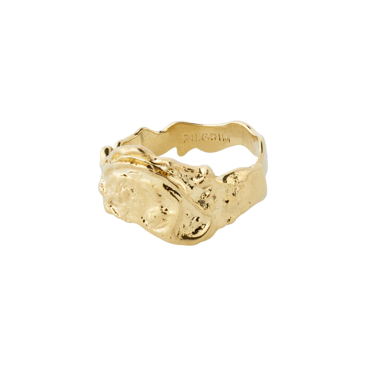 Blossom Recycled Organic Shaped Ring - Gold Plated