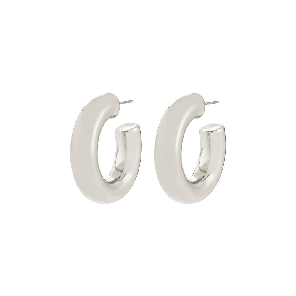 Phase Recycled Earrings - Silver Plated