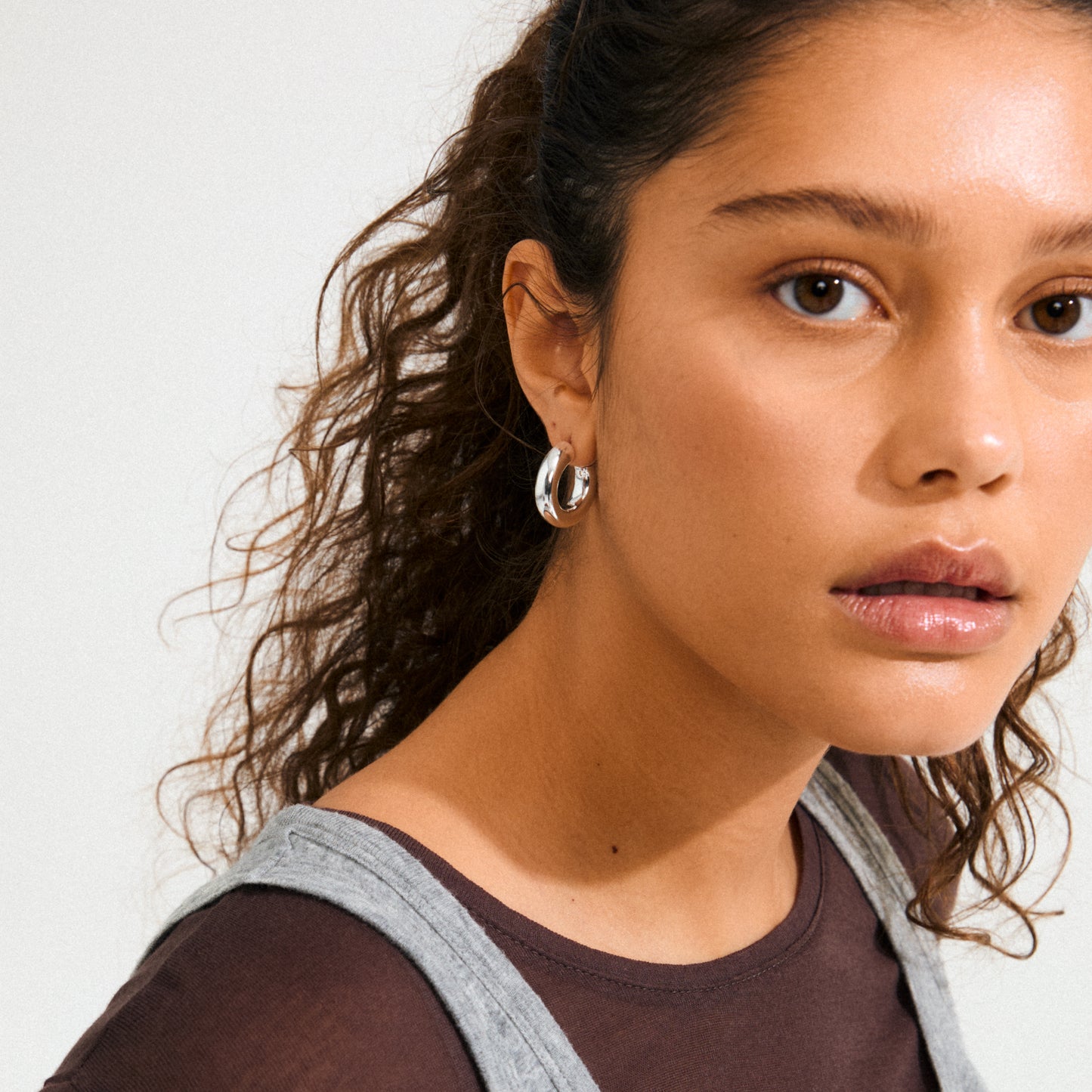 Phase Recycled Earrings - Silver Plated
