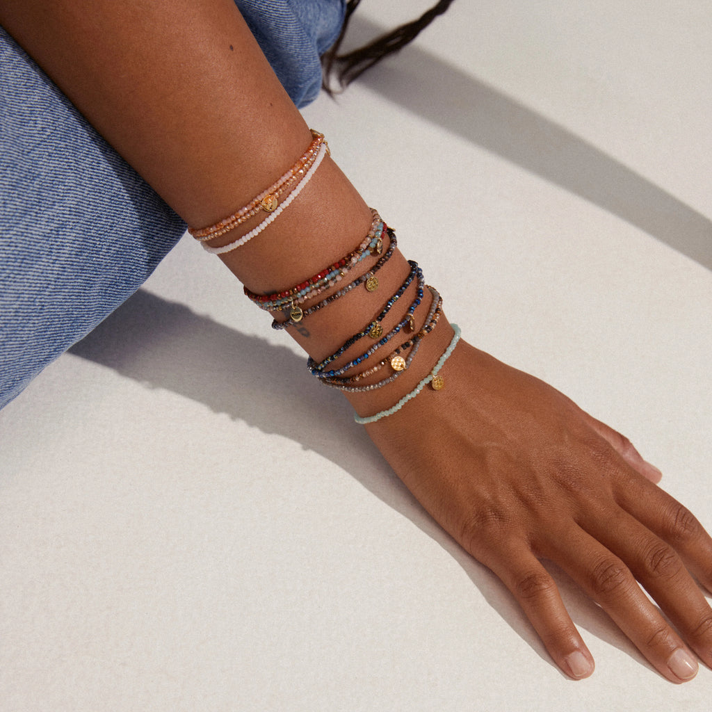 Indie Bracelet - Gold Plated - Brown