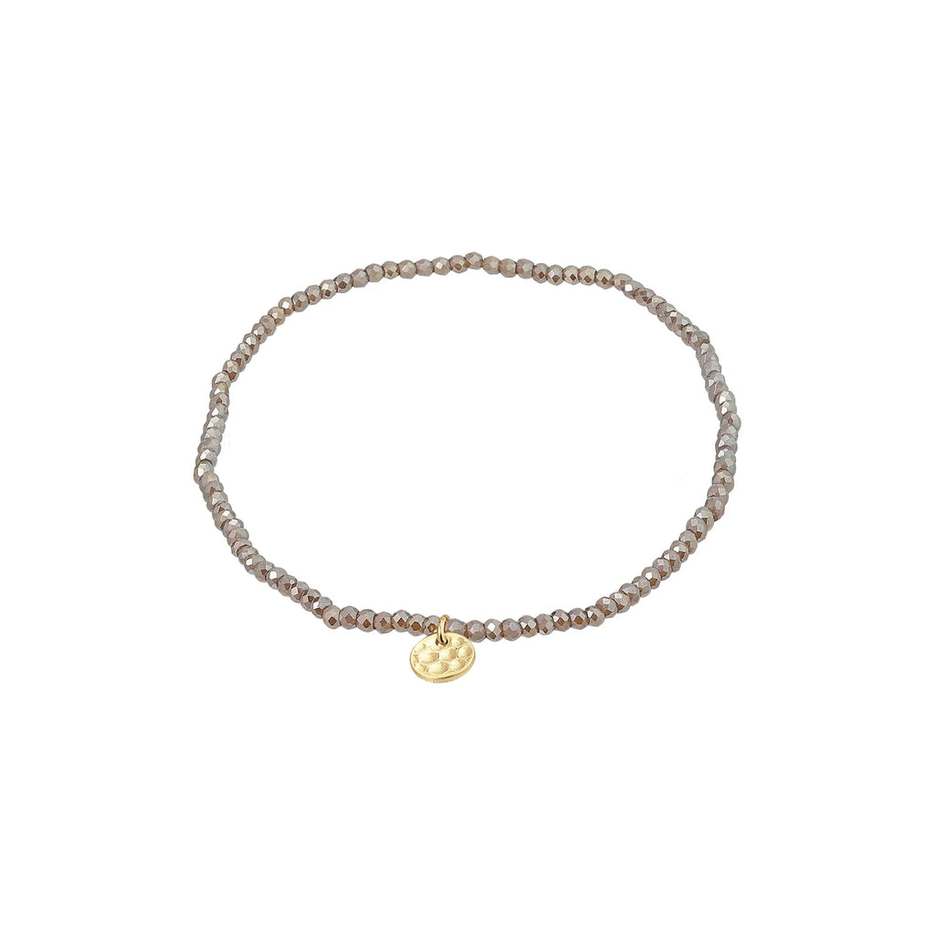 Indie Bracelet - Gold Plated - Grey