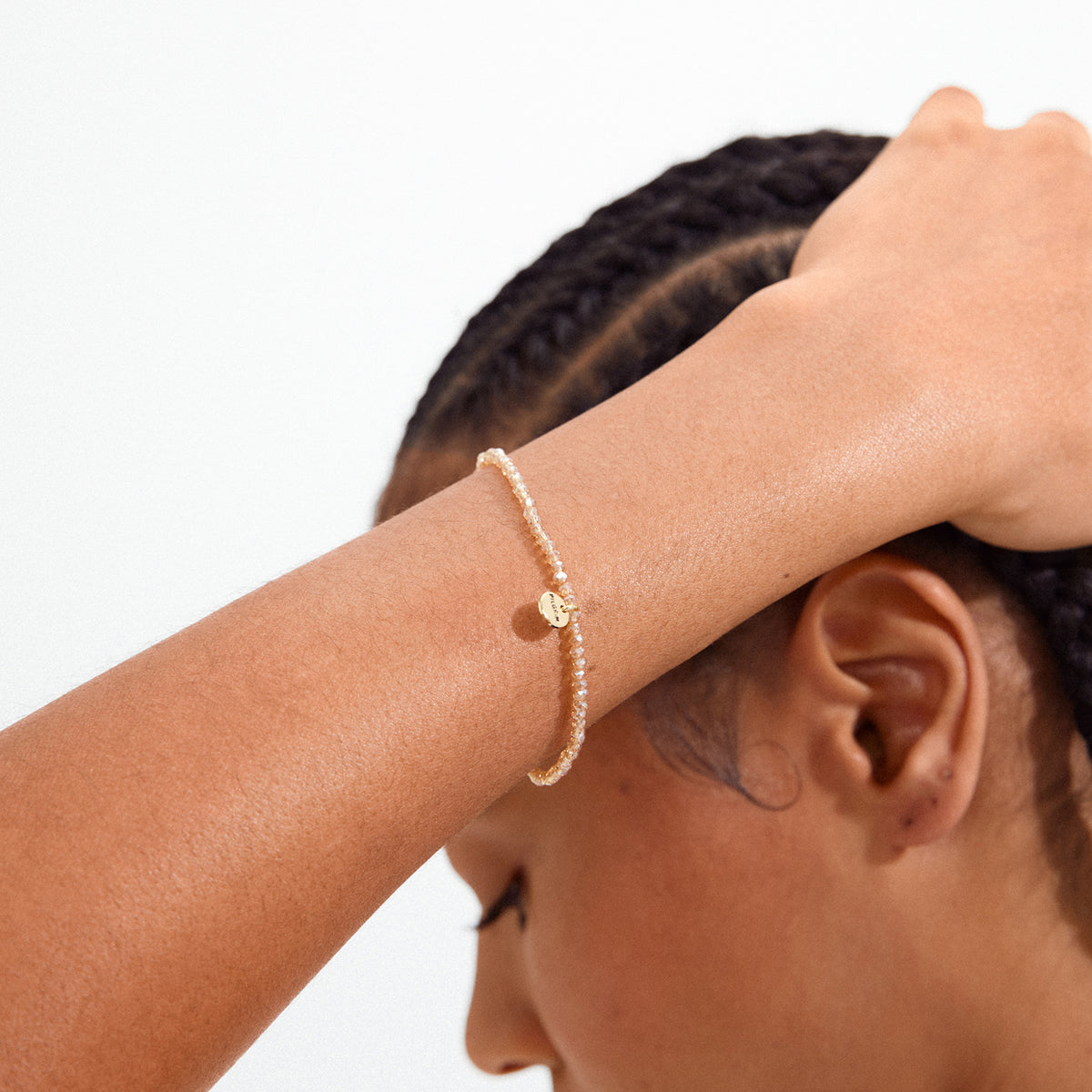 Indie Bracelet - Gold Plated - Peach