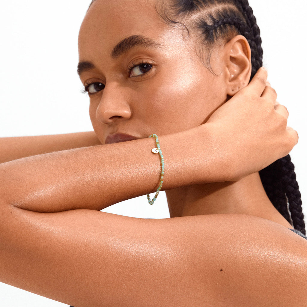 Indie Bracelet - Gold Plated - Blue