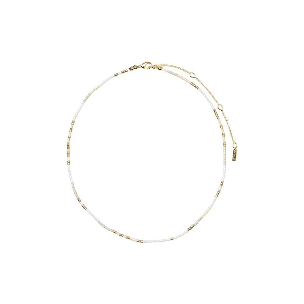 Alison Necklace White - Gold Plated
