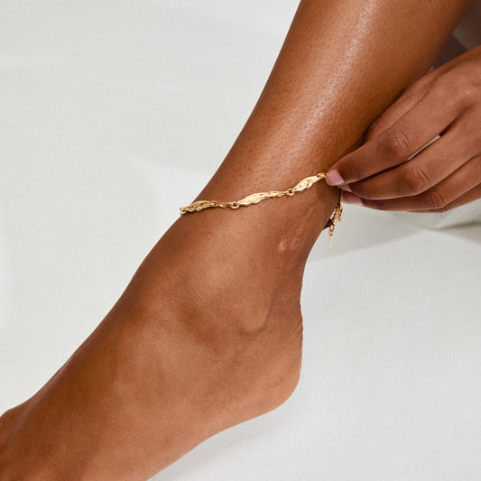 Arif Ankle Chain - Gold Plated