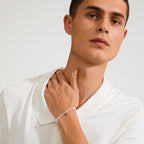 Indie White Bracelet - Gold Plated