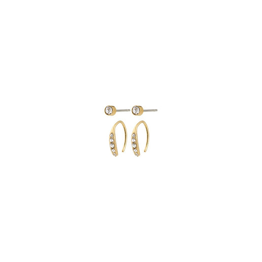 Gionni Earrings 2-In-1 Set - Gold Plated
