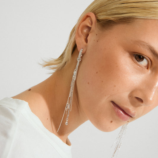 Drue Earrings - Silver Plated