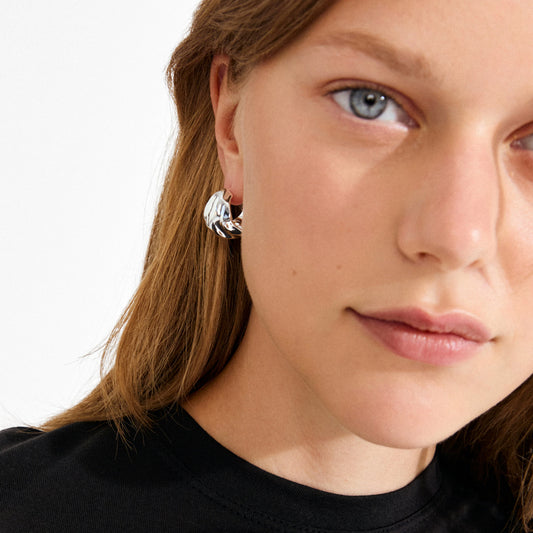 Johnnie Earrings - Silver Plated