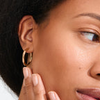 Inner Hoop Earrings Gold-Plated