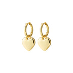 Arien Heart Earrings - Gold Plated