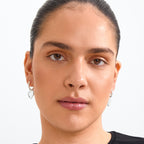 Arien Heart Earrings - Silver Plated