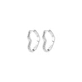 Sora Heart Earrings - Silver Plated