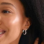 Sora Heart Earrings - Silver Plated