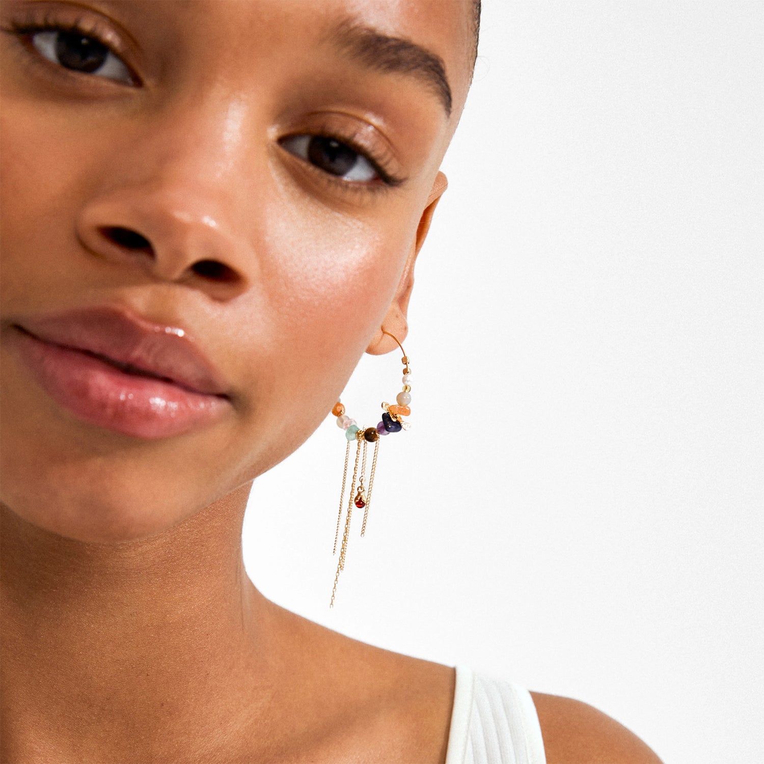Iris Earrings - Gold Plated/Multi