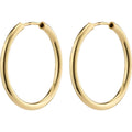 April Recycled Small Hoop Earrings - Gold Plated
