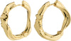 Anne Recycled Hoops - Gold Plated