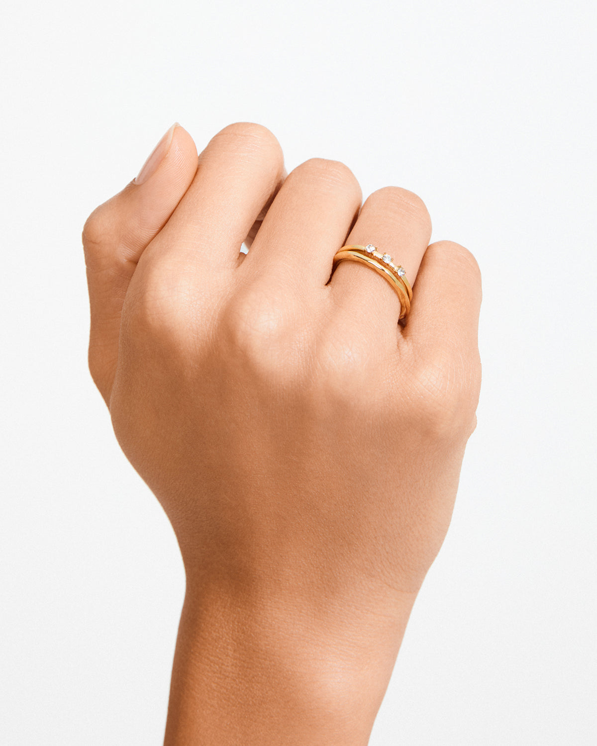 Ivarin Rings 2-In-1 Set - Gold-Plated