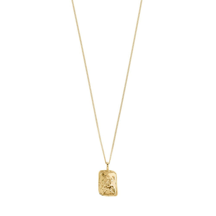Taurus Recycled Zodiac Sign Necklace - Gold Plated