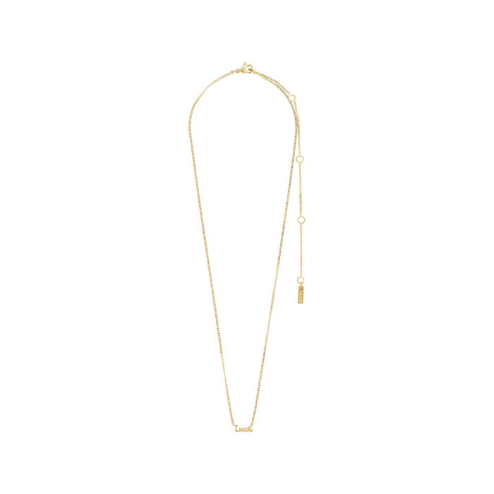 Luck Recycled Necklace - Gold Plated