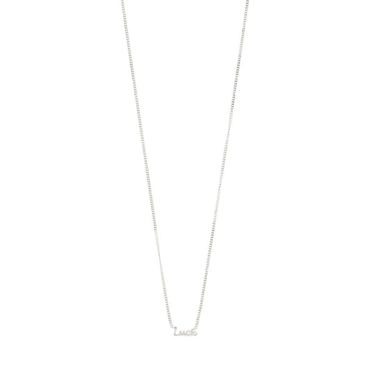 Luck Recycled Necklace - Silver Plated