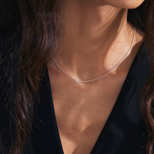 Luck Recycled Necklace - Silver Plated