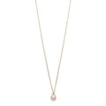 Eila Pi Necklace - Gold Plated - White