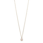 Eila Pi Necklace - Gold Plated - White