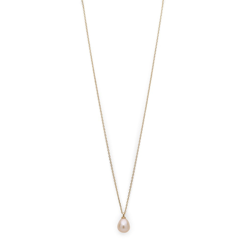 Eila Pi Necklace - Gold Plated - White