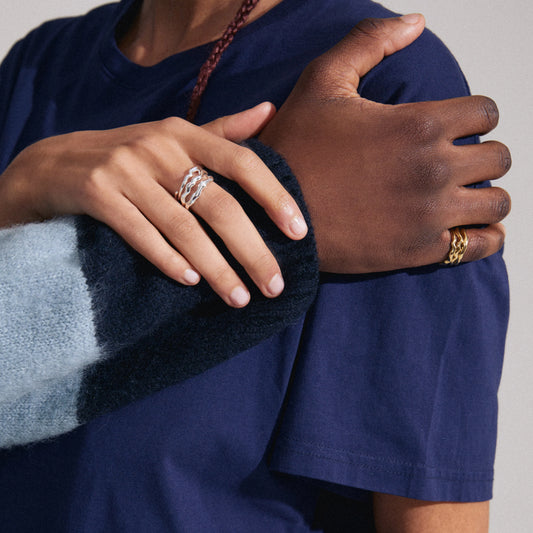 Penelope Recycled Ring - Silver Plated