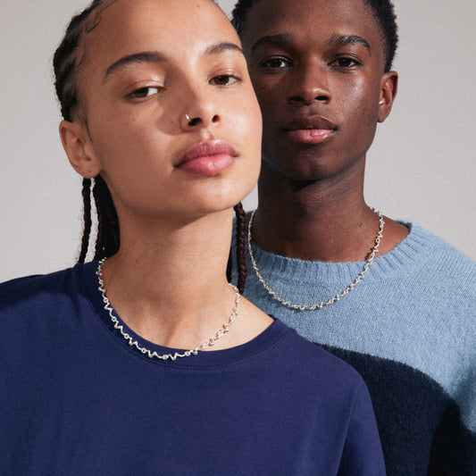 Penelope Recycled Necklace - Silver Plated