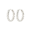 Maeve Recycled Hoop Earrings - Silver Plated
