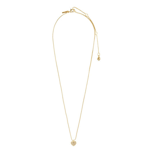Emmett Recycled Crystal Necklace - Gold Plated