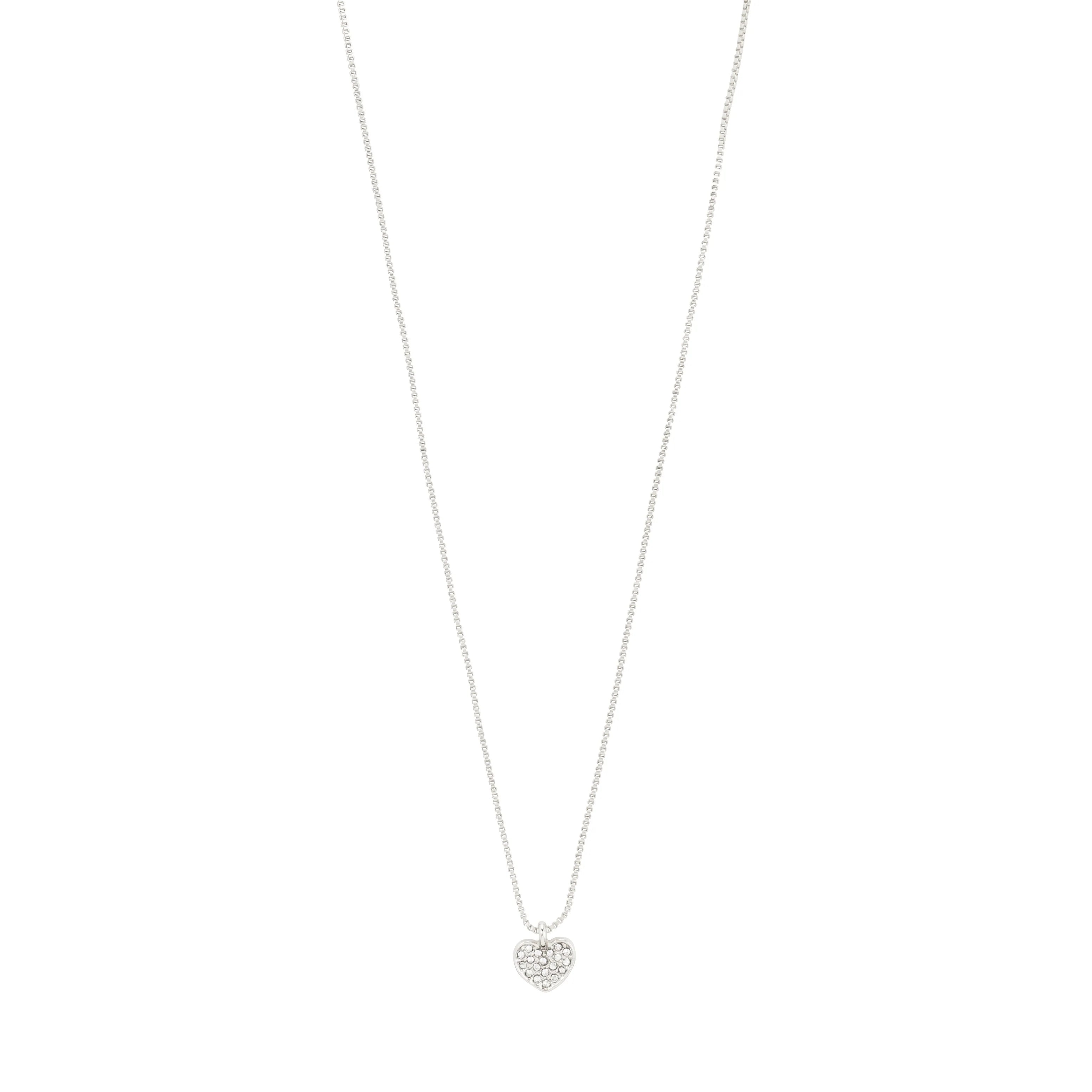Emmett Recycled Crystal Necklace - Silver Plated