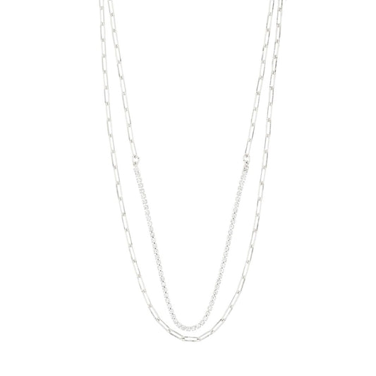 Rowan Recycled Necklace 2-in-1 - Silver Plated