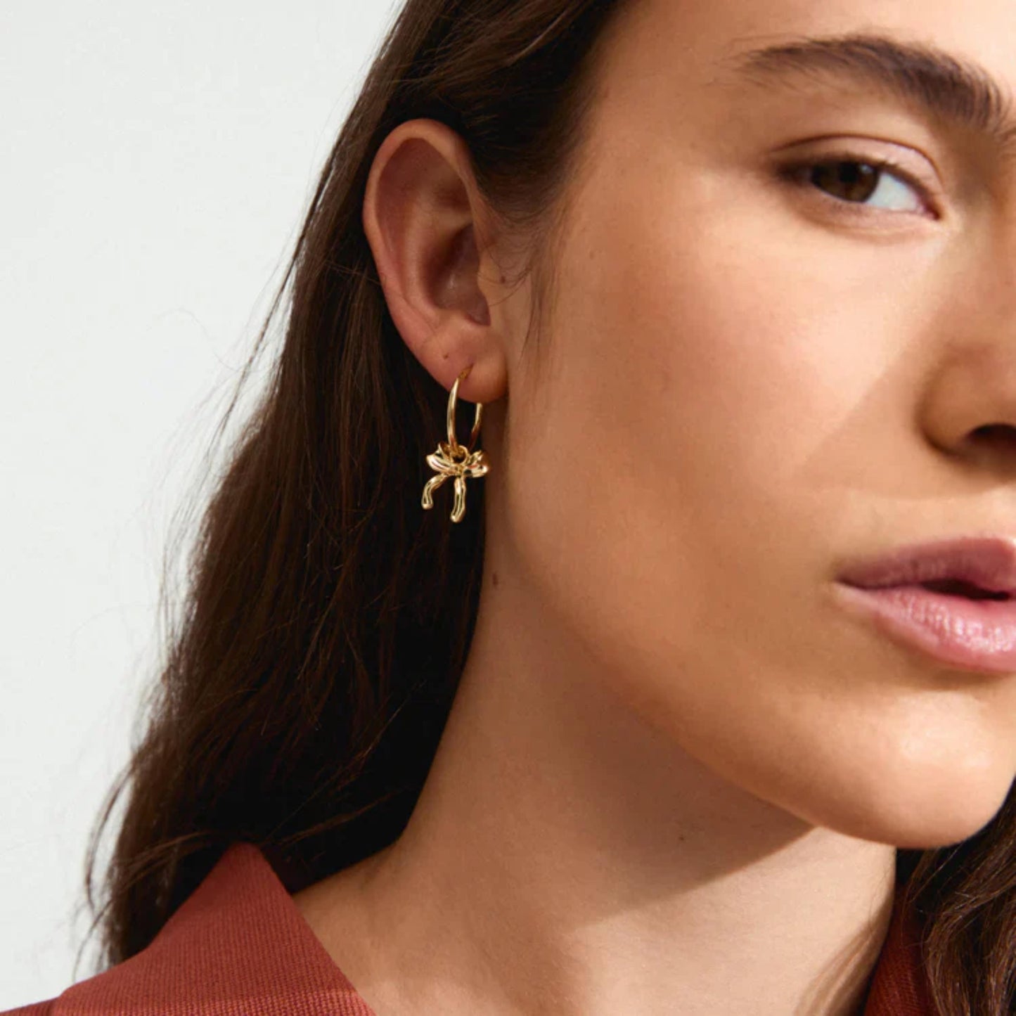Cassian Recycled Hoop Earrings - Gold Plated