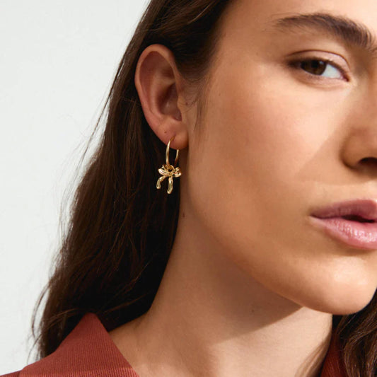Cassian Recycled Hoop Earrings - Gold Plated