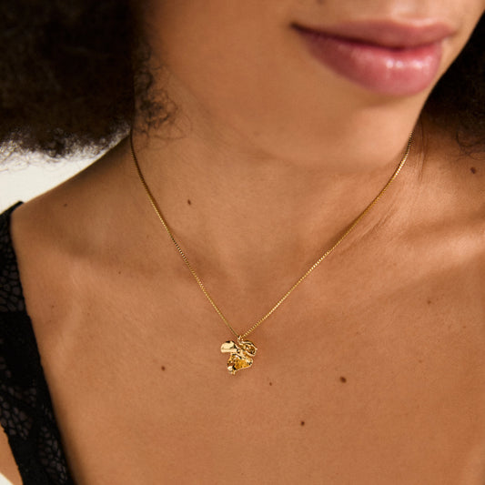 Luis Recycled Necklace - Gold Plated