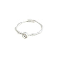Lulu Recycled Crystal Stack Ring - Silver Plated