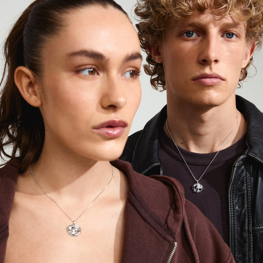 Luca Recycled Necklace - Silver Plated