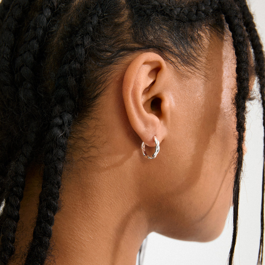 Declan Recycled Earrings - Silver Plated